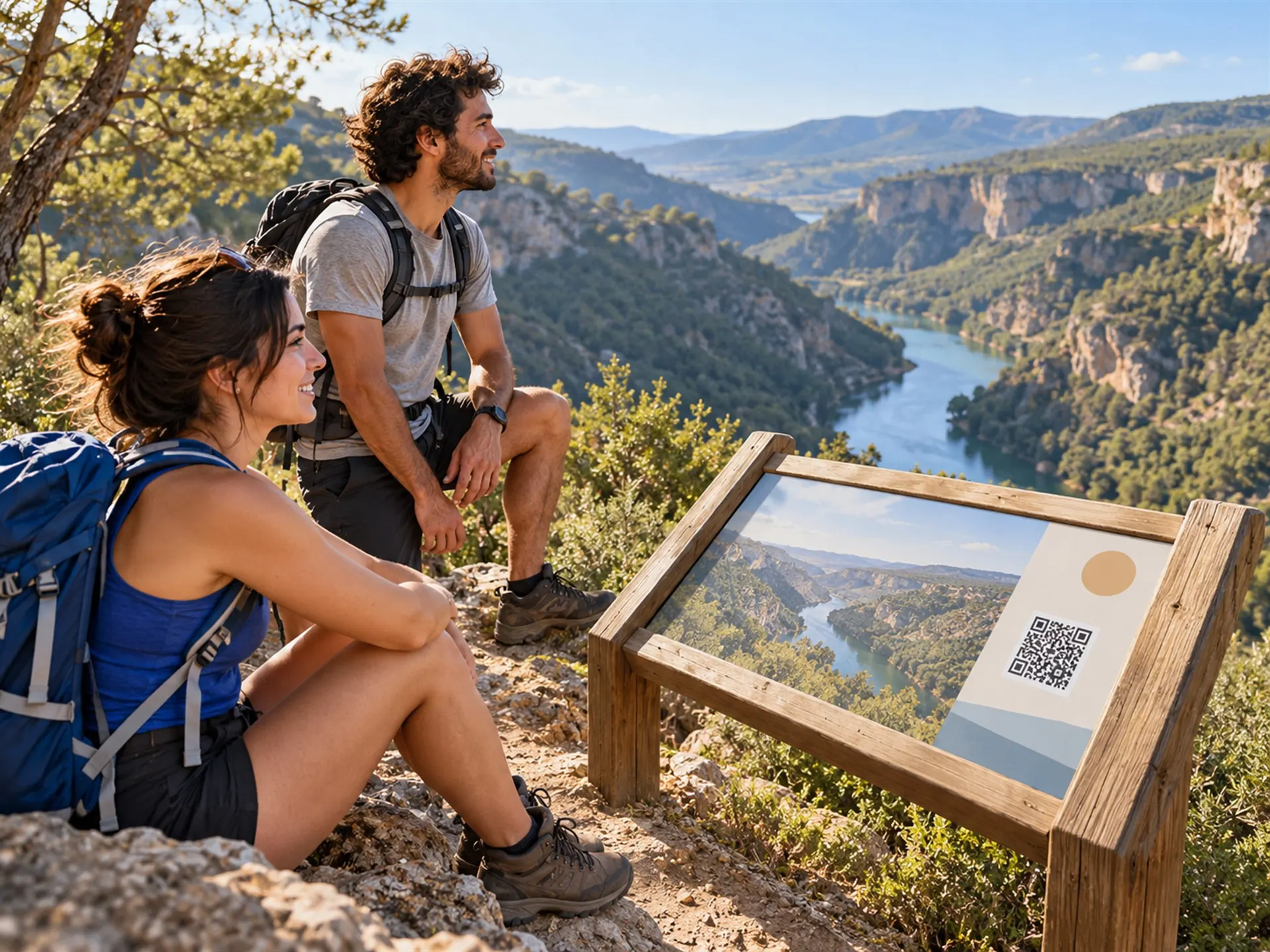 Dónde colocar los QR en senderos y espacios naturales